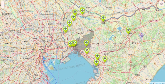 千葉県のベストライフの施設地図