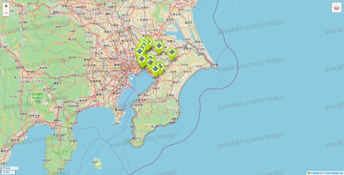 千葉県のベストライフの店舗地図