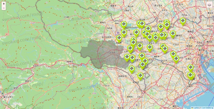 東京都のベストライフの施設地図