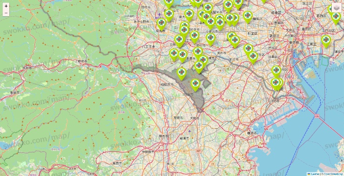 東京都のベストライフの施設地図