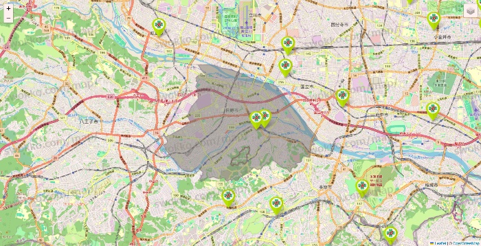 東京都のベストライフの施設地図