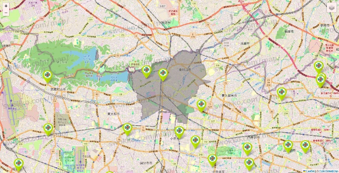 東京都のベストライフの施設地図