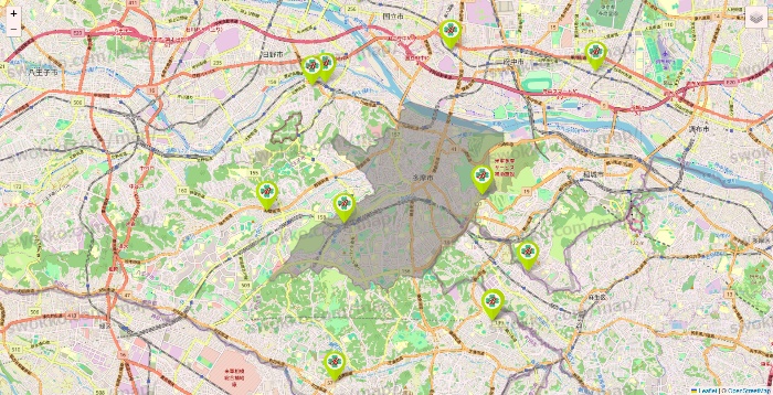 東京都のベストライフの施設地図