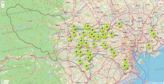 東京都のベストライフの店舗地図