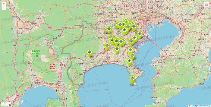 神奈川県のベストライフの店舗地図