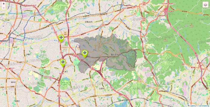 愛知県のベストライフの施設地図