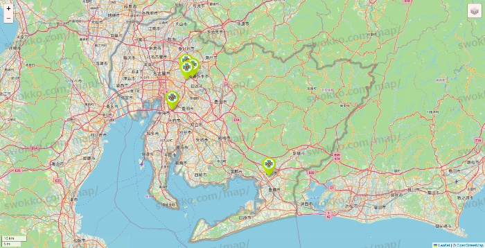 愛知県のベストライフの店舗地図