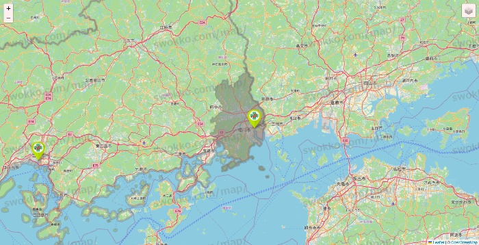 広島県のベストライフの施設地図
