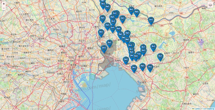 千葉県のBig-A（ビッグ・エー）の店舗地図