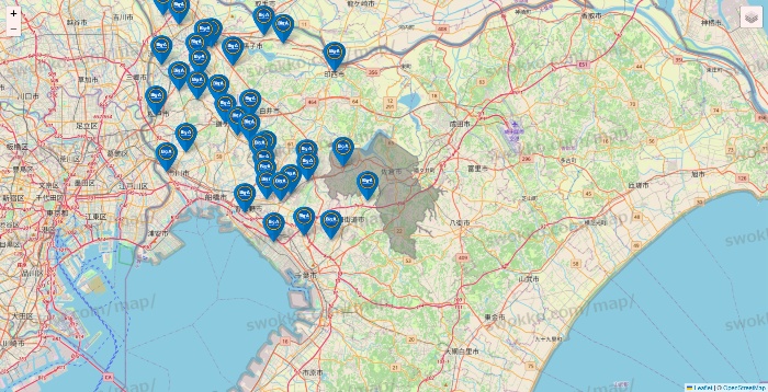 千葉県のBig-A（ビッグ・エー）の店舗地図