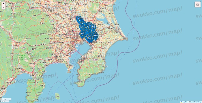 千葉県のBig-A（ビッグ・エー）の店舗地図