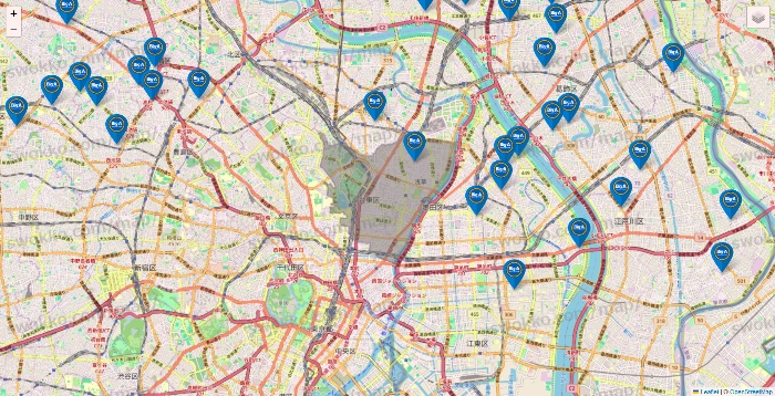 東京都のBig-A（ビッグ・エー）の店舗地図