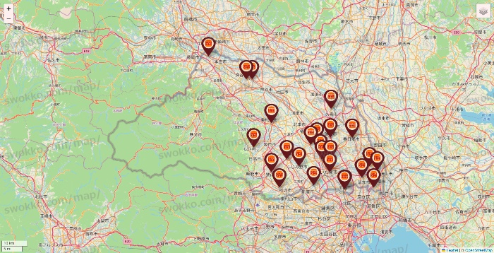 埼玉県のバーガーキングの店舗地図