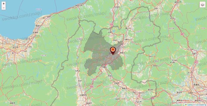 長野県のバーガーキングの店舗地図