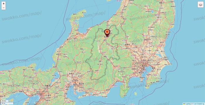 長野県のバーガーキングの店舗地図