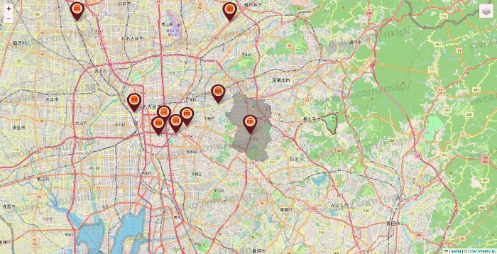 愛知県のバーガーキングの店舗地図