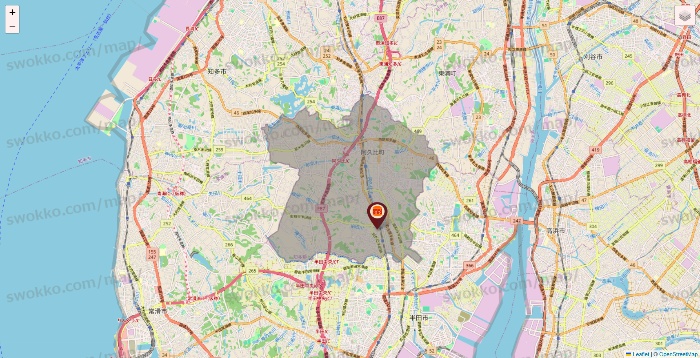 愛知県のバーガーキングの店舗地図
