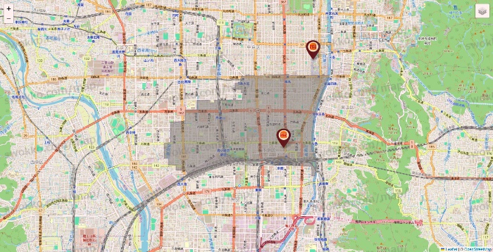 京都府のバーガーキングの店舗地図