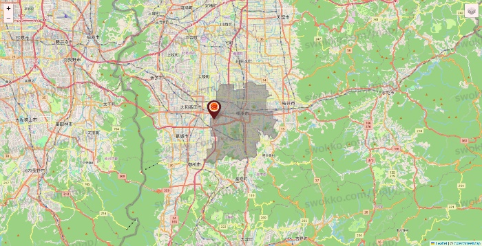 奈良県のバーガーキングの店舗地図