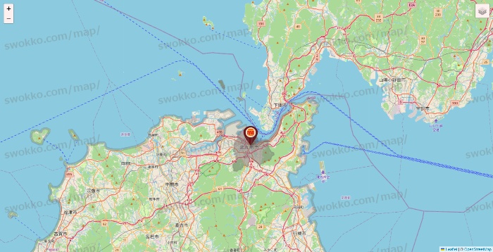 福岡県のバーガーキングの店舗地図