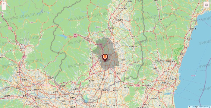 栃木県のバーガーキングの店舗地図