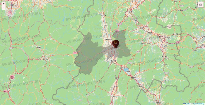長野県のカフェ ド クリエの店舗地図