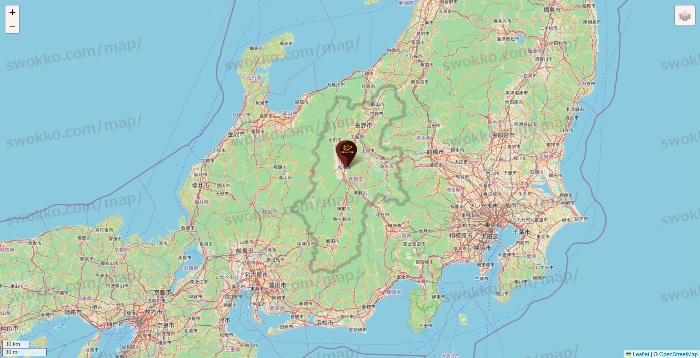長野県のカフェ ド クリエの店舗地図