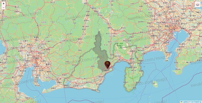 静岡県のカフェ ド クリエの店舗地図
