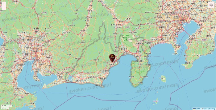 静岡県のカフェ ド クリエの店舗地図