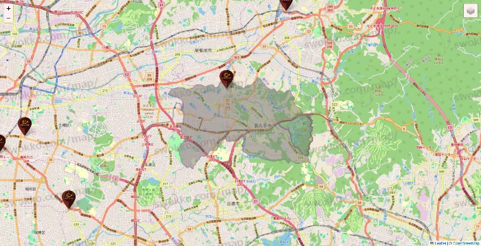 愛知県のカフェ ド クリエの店舗地図