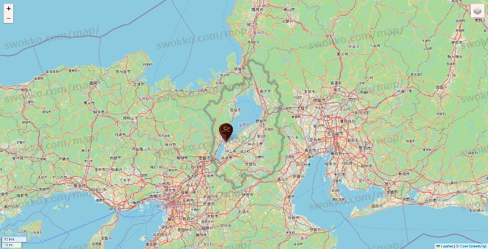 滋賀県のカフェ ド クリエの店舗地図