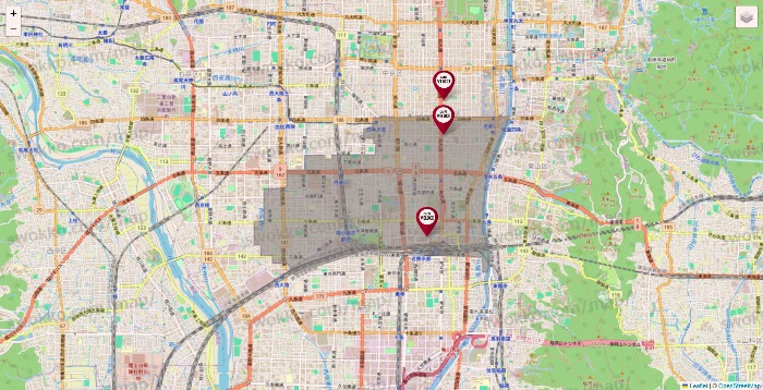 京都府のベローチェの店舗地図