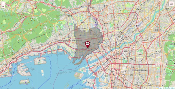 兵庫県のベローチェの店舗地図