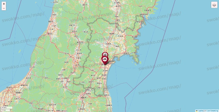 宮城県のベローチェの店舗地図