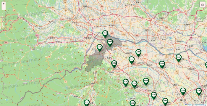 埼玉県のカインズの店舗地図