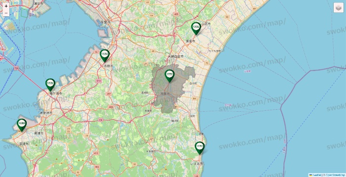千葉県のカインズの店舗地図