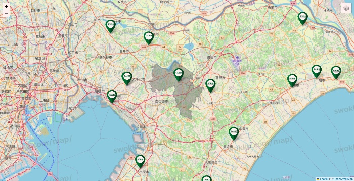 千葉県のカインズの店舗地図
