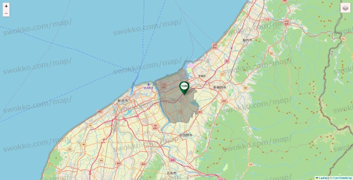 新潟県のカインズの店舗地図