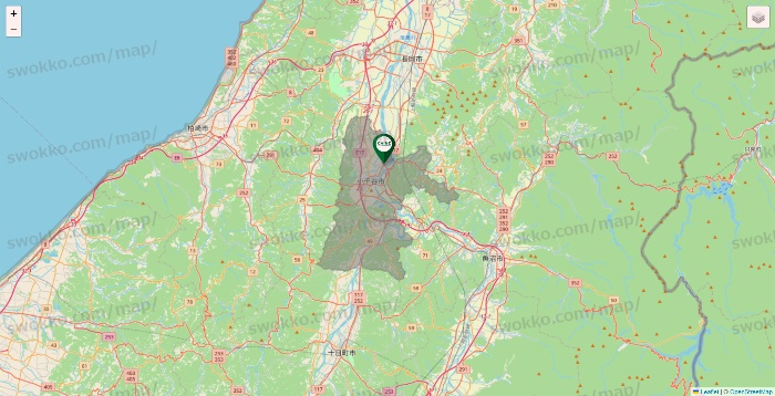 新潟県のカインズの店舗地図