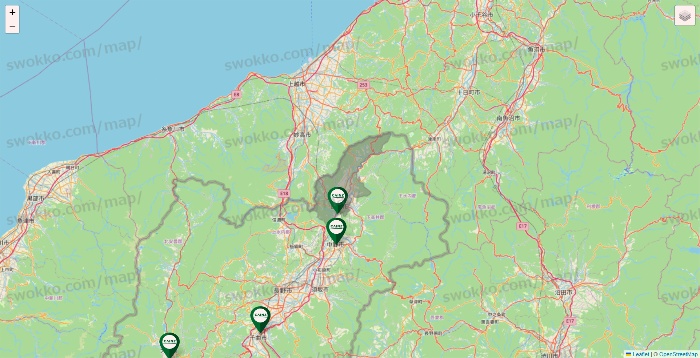 長野県のカインズの店舗地図
