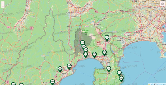 静岡県のカインズの店舗地図
