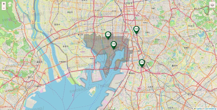 愛知県のカインズの店舗地図