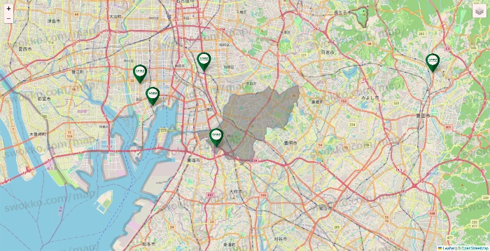 愛知県のカインズの店舗地図