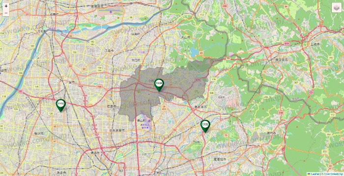 愛知県のカインズの店舗地図