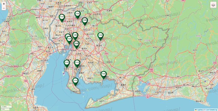 愛知県のカインズの店舗地図