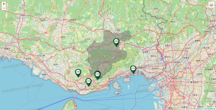 兵庫県のカインズの店舗地図