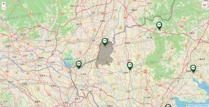 茨城県のカインズの店舗地図