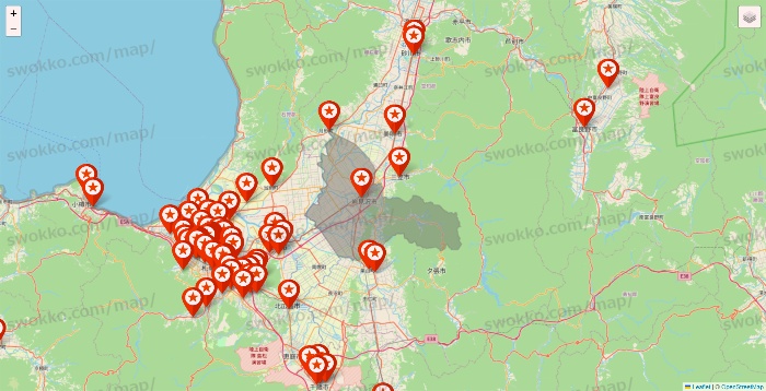 北海道のキャンドゥ（Can★Do）の店舗地図