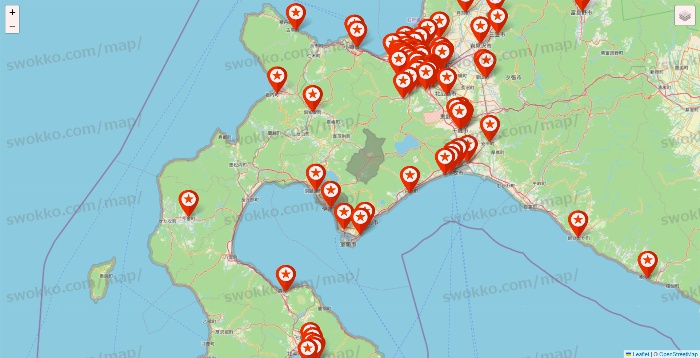 北海道のキャンドゥ（Can★Do）の店舗地図