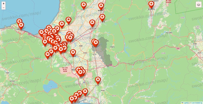 北海道のキャンドゥ（Can★Do）の店舗地図